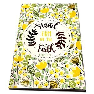 Stand Firm In The Faith Notebook Journal Blank Book Lined Paper Made In USA